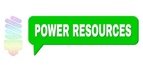 Spectrum Net Gradient Fluorescent Bulb Icon and Power Resources Chat Cloud with 스톡 일러스트
