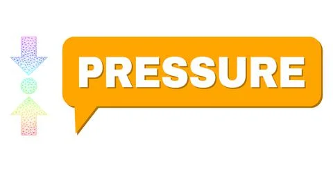 Spectrum Net Gradient Pressure Vertical Icon and Pressure Conversation Cloud イラスト素材