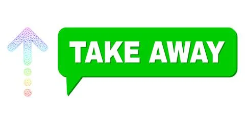 Spectrum Network Gradient Send Up Icon and Take Away Message Cloud with Shadow Stock Illustration