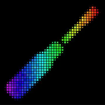 Spectrum Pixel Screwdriver Icon Stock Illustration