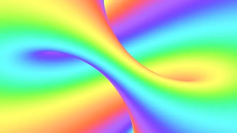 Spectrum psychedelic optical illusion. Abstract rainbow hypnotic background. Stock Footage 115537067
