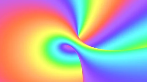Spectrum psychedelic optical illusion. Abstract rainbow hypnotic background. Stock Footage 115537204