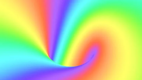 Spectrum psychedelic optical illusion. Abstract rainbow hypnotic background. Stock Footage 115537271