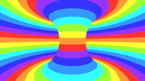 Spectrum psychedelic optical illusion. Abstract rainbow hypnotic background. Video stock 120243019