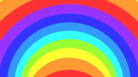 Spectrum psychedelic optical illusion. Abstract rainbow hypnotic background. Stock Footage 120243122