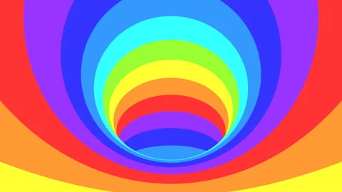 Spectrum psychedelic optical illusion. Abstract rainbow hypnotic background. Stock Footage 121263989