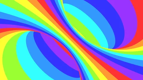 Spectrum psychedelic optical illusion. Abstract rainbow hypnotic background. Stock Footage 122766699