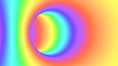 Spectrum psychedelic optical illusion. Abstract rainbow hypnotic background. Stock Footage 122767202
