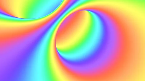 Spectrum psychedelic optical illusion. Abstract rainbow hypnotic background. Stock Footage 123312966