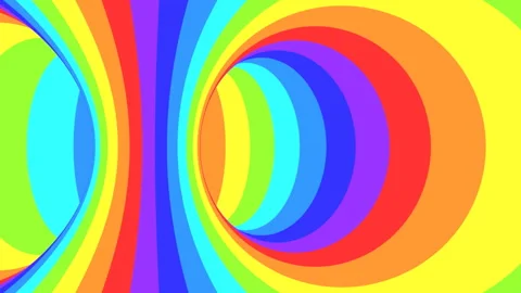 Spectrum psychedelic optical illusion. Abstract rainbow hypnotic background. Stock Footage 123313659