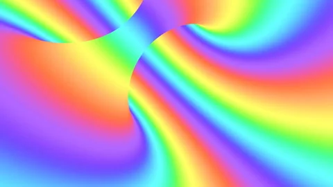 Spectrum psychedelic optical illusion. Abstract rainbow hypnotic background. Stock Footage 123313687