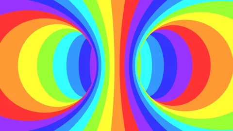 Spectrum psychedelic optical illusion. Abstract rainbow hypnotic background. Stock Footage 123313862