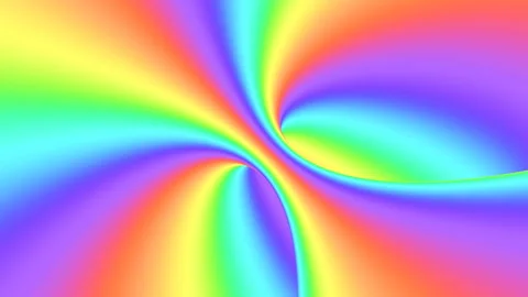 Spectrum psychedelic optical illusion. Abstract rainbow hypnotic background. Stock Footage 124926313
