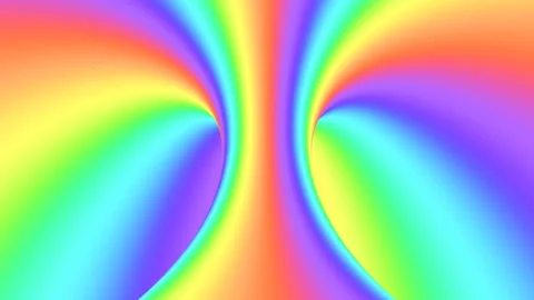 Spectrum psychedelic optical illusion. Abstract rainbow hypnotic background. Stock Footage 125745362