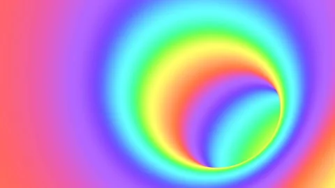 Spectrum psychedelic optical illusion. Abstract rainbow hypnotic background. Stock Footage 126293129