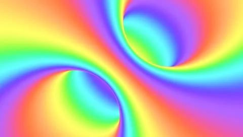 Spectrum psychedelic optical illusion. Abstract rainbow hypnotic background. Stock Footage 126293135