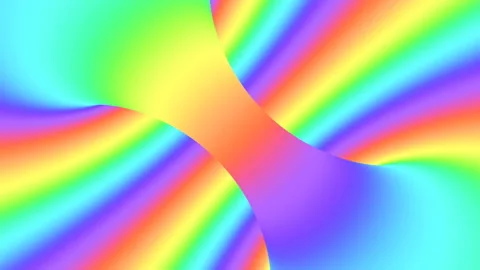 Spectrum psychedelic optical illusion. Abstract rainbow hypnotic background. Stock Footage 127387678