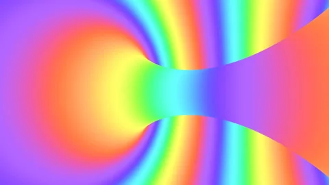 Spectrum psychedelic optical illusion. Rainbow hypnotic looping background Stock Footage 118091785