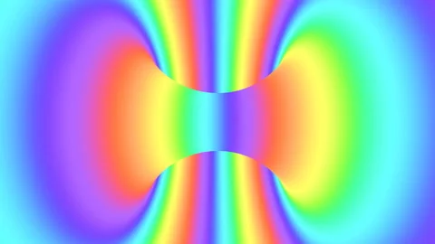 Spectrum psychedelic optical illusion. Rainbow hypnotic looping background Stock Footage 118091800