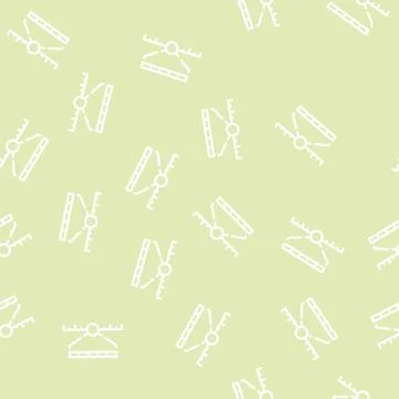 Spectrum range electromagnetic line vector seamless pattern 스톡 일러스트