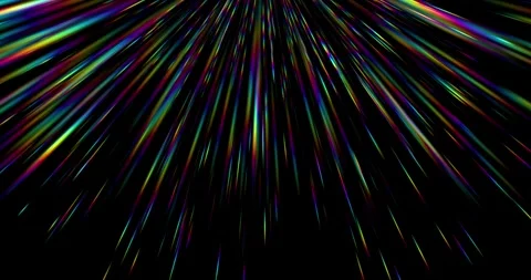 Spectrum shining flare glowing effect on black backgrounds Stock Footage 330665965