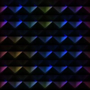 Spectrum triangle pattern Stock Illustration