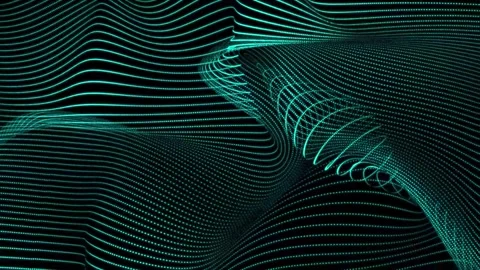 Spectrum Wave Seamless Loop Animation Light Motion Background Stock Footage 343919930
