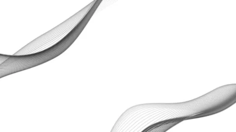 Spectrum waves color line on white background Stock Footage 312133353