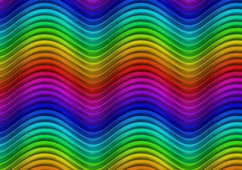 Spectrum waves Stock Illustration