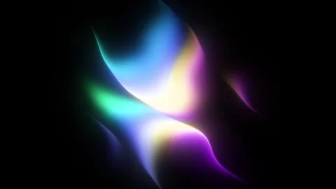 Spectrum waves liquid dynamic flow gradient vibrant abstract motion background 스톡 동영상 329735523