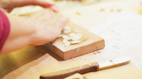 Speculaas traditional cakes making  Stock Footage 35969953