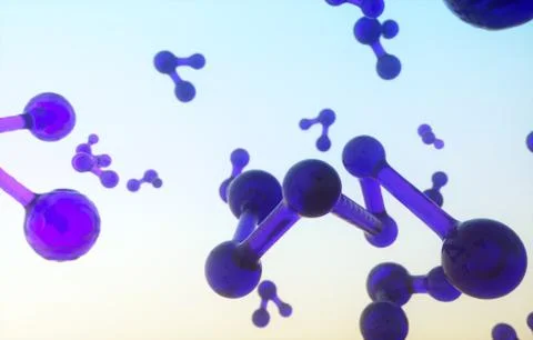 Specular color molecula Stock Illustration