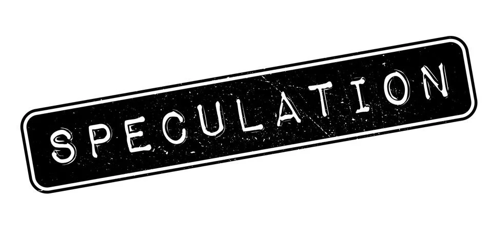 Speculation rubber stamp Stock Illustration