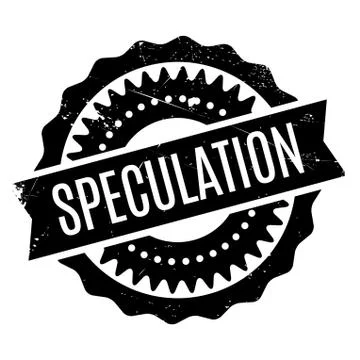 Speculation rubber stamp Stock Illustration
