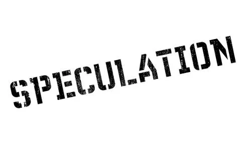 Speculation rubber stamp Stock Illustration