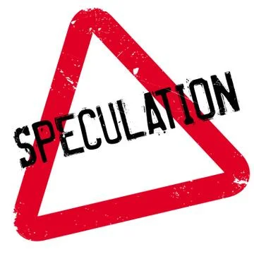 Speculation rubber stamp Stock Illustration