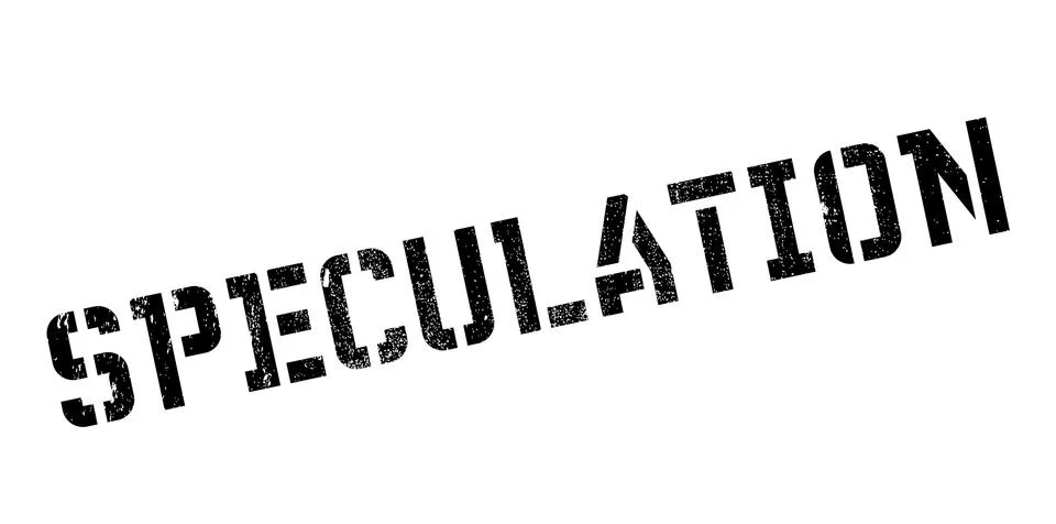 Speculation rubber stamp Stock Illustration