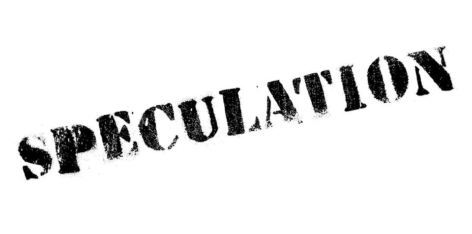 Speculation rubber stamp Stock Illustration