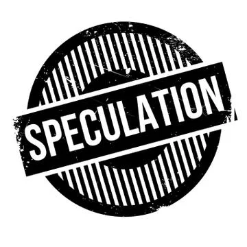 Speculation rubber stamp Stock Illustration