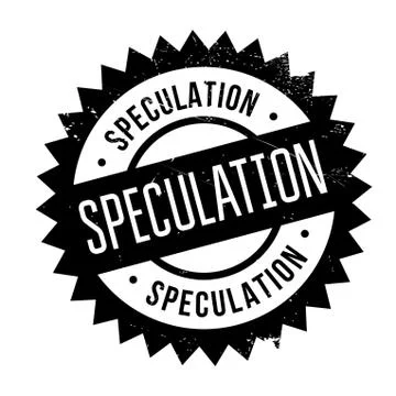 Speculation rubber stamp Stock Illustration
