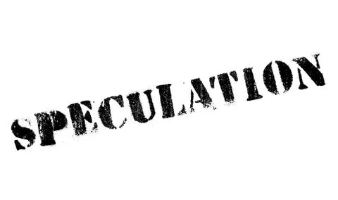 Speculation rubber stamp Stock Illustration