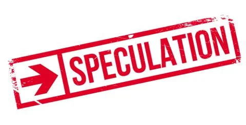 Speculation rubber stamp Stock Illustration