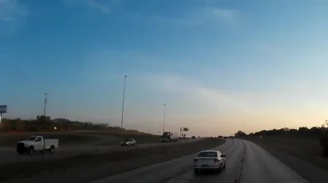 Sped Up Highway Driving Time lapse Stock Footage 56748352