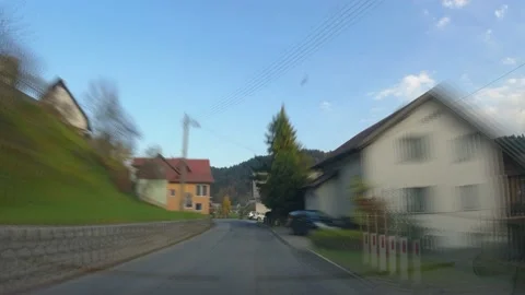 Sped up, hyper lapse POV point of view footage of driving a car Stock Footage 169246714