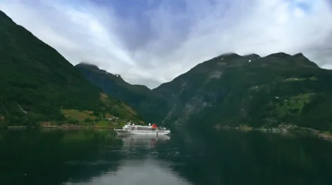 Sped-up video of gray cloudy sky over water. Stock Footage 52264843