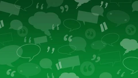 Speech and thought bubbles with quote marks suitable as a background Stock Illustration