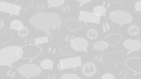 Speech and thought bubbles with quote marks suitable as a background Stock Illustration