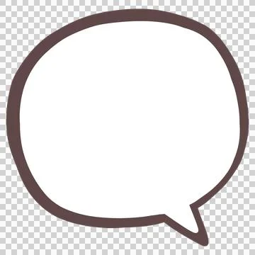 Speech balloon comic style circle shape Stock Illustration