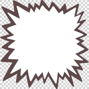 Speech balloon comic style for excitement, angry or screamming Stock Illustration