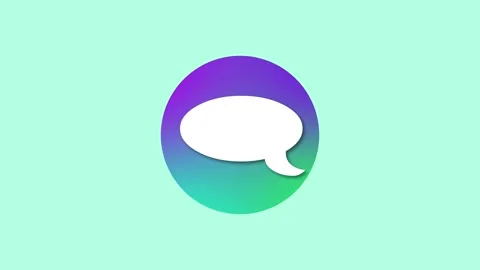 Speech balloon icon simple shape circle animation 動画素材 279006814